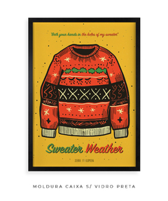 Quadro / Pôster - Sweater Weather - Zebra Filomena | Quadros e Pôsteres de Música