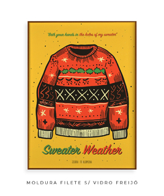 Quadro / Pôster - Sweater Weather - Zebra Filomena | Quadros e Pôsteres de Música