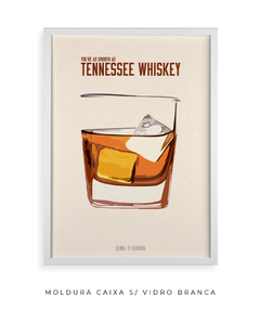 Quadro / Pôster - Tennessee Whiskey - Zebra Filomena | Quadros e Pôsteres de Música