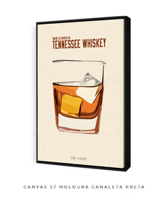 Quadro / Pôster - Tennessee Whiskey - Zebra Filomena | Quadros e Pôsteres de Música