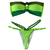 Top Wendy / Calcinha Josy Semi Fio/ Verde Neon - Musgo | Bandeira - comprar online