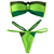 Top Wendy / Calcinha Josy Semi Fio/ Verde Neon - Musgo | Bandeira