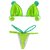 Top Thallyta / Calcinha Josy Semi Fio/ Verde Neon | Azul BB - comprar online