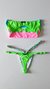 Top Luma /calcinha Josy Semi Fio/ Verde Neon (Suplex) | Azul BB e Rosa BB - comprar online