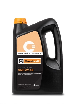 ACEITE OMNICRAFT 4 LITROS 5W40 100 % SINTETICO ( PROMOCION )