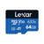 64GB Lexar® High-Performance 633x microSDXC™ BLUE Series