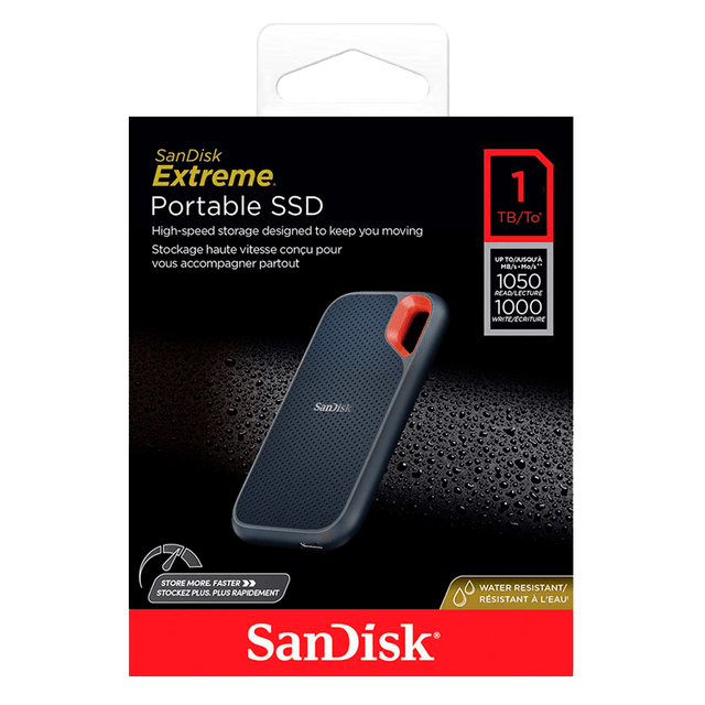 SanDisk Unidad de estado sólido portátil Extreme de 1 TB