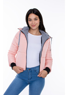 Campera Puffer Mujer Chaqueta Impermeable Capucha Algodon