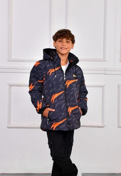 Campera Niño Camperano Infalado 100% Impermeable Con Polar en internet