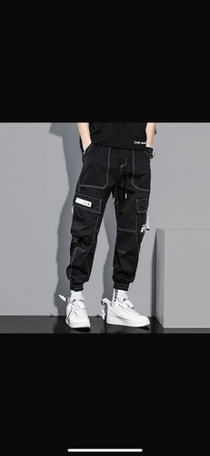 Pantalon Gabardina Jogger Cargo Hip Hop K-pop C/cinta Unisex en internet