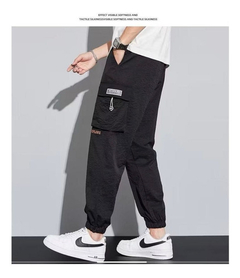 Pantalon Gabardina Jogger Cargo Hip Hop K-pop C/cinta Unisex - comprar online