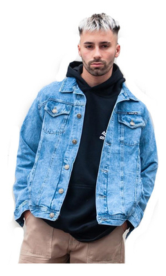 Campera Jean Oversize Chaqueta Hombre Jeans Denim Premium - comprar online