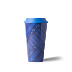 Vaso Azul tapa café