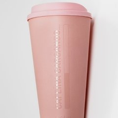 Vaso jarro mug con tapa Rosado - comprar online