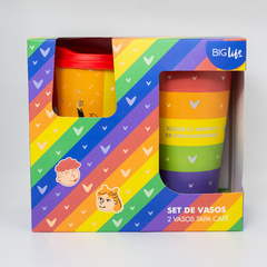 SET 2 VASOS MUG CON PACKAGING- LGBT - comprar online