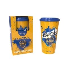 Vaso jarro mug con tapa Boca