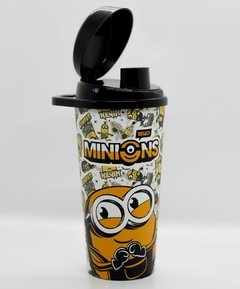 Vaso 18 oz con tapa móvil Minions