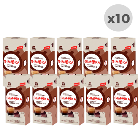 Cápsulas de Café Gimoka Espresso Cremoso 10 Cápsulas x 10