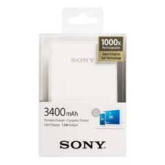 Cargador Portátil Sony CP-V3B 3400mAh Original - HogarStore