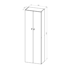 Despensero Dielfe D062 2 Puertas Blanco - HogarStore