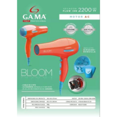 Secador de Cabello GaMa Bloom Flow Ion 2200W Naranja - tienda online