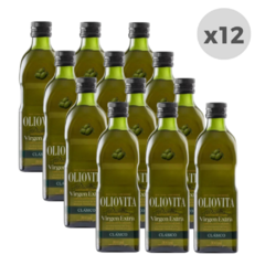 Aceite de Oliva Oliovita Clásico Botella de Vidrio 500ml x 12 unidades