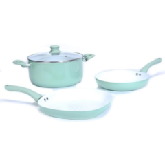 Batería de Cocina Carol Línea Soft 4 piezas Varios Colores