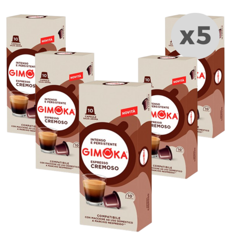 Cápsulas de Café Gimoka Espresso Cremoso 10 Cápsulas x 5