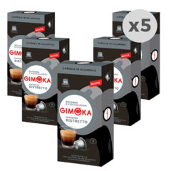 Cápsulas de Café Gimoka Ristretto Aluminio 10 Cápsulas x5
