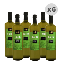 Aceite de Oliva Extra Virgen Laur Botella 1L x 6 unidades