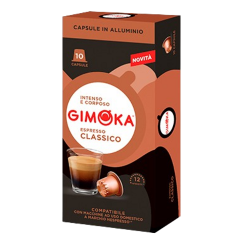 Cápsulas de Café Gimoka Espresso Clásico en Aluminio 10 Cápsulas