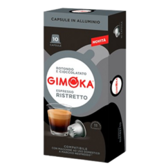 Cápsulas de Café Gimoka Ristretto Aluminio 10 Cápsulas