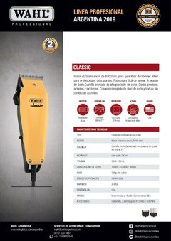 Maquina De Cortar Pelo Profesional Wahl Classic - HogarStore