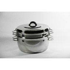 Cacerola Con Vaporiera Gamuza Master Ware 22cm Triple Fondo - comprar online