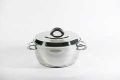 Cacerola Gamuza Master Ware Acero Inox 1810 Triple Fondo N16