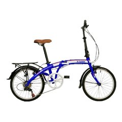 OUTLET Bicicleta X-terra Plegable Fx20 R20 7 Vel Aluminio Beige