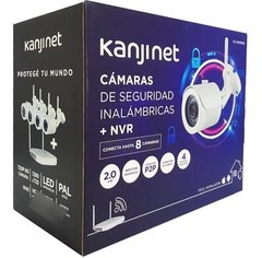 Kit Seguridad Kanji Nvr Dvr Inalambrico +4 Camara Ip Wifi Exterior Disco 1TB - tienda online