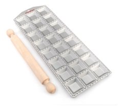 Pastalinda Tableta 24 Ravioles 52x52 Molde Aluminio C/palo - comprar online