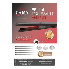 Planchita De Pelo Elegance Bella Tourmaline Red Ion 230ºc - comprar online