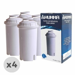 Repuesto Filtro Jarra Humma x4u compatible con modelos Tulip, Rose, Lily