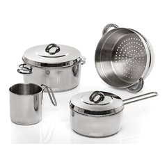 Set Batería Gamuza Master Ware Joven Acero Inox 18/10