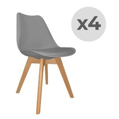 Silla Tulip Con Almohadón Objekt X 4 Unidades 83x49cm Kanji en internet