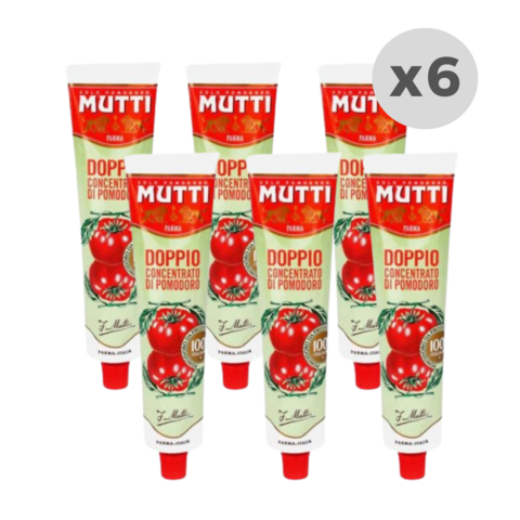Extracto de Tomate Mutti Concentrado 130g Italia x 6 unidades