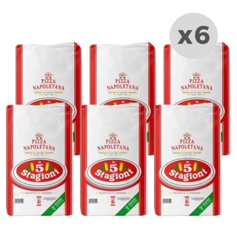 Harina 00 Le 5 Stagioni Pizza Napoletana 1kg Italia x 6 unidades