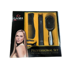 Set de Belleza GaMa Planchita Ceramic Laser Ion + Accesorios