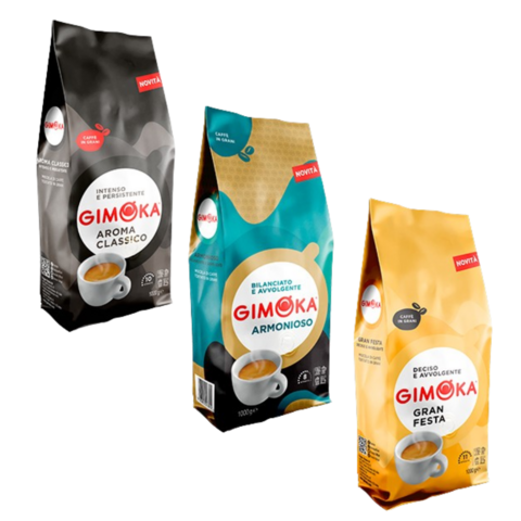 Pack Café en Grano Gimoka 3 Variedades 1kg