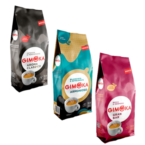Pack Café en Grano Gimoka 3 Variedades 1kg