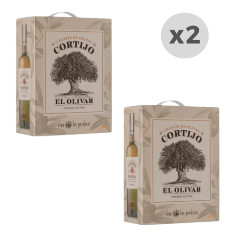 Aceite de Oliva Las Perdices Cortijo El Olivar Bag in Box 3L x2