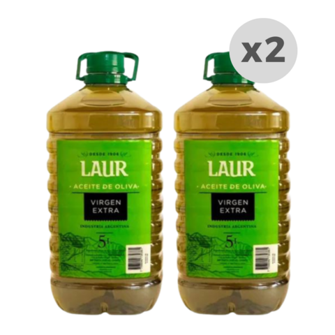 Aceite de Oliva Extra Virgen Laur Bidón 5L x 2 unidades