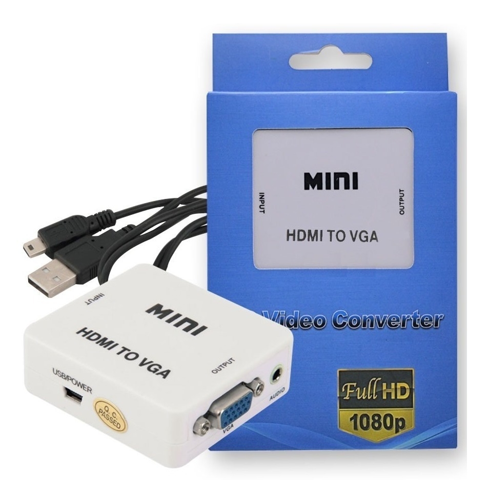 CONVERSOR DE VIDEO ENTRADA VGA A SALIDA HDMI COD 13800033